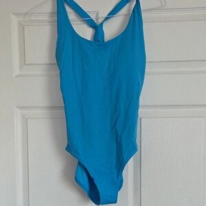 Womens Blue One Piece Swimsuit